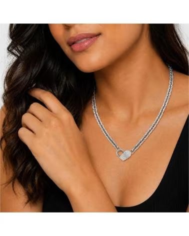 BOSS COLLAR DE CADENA CON COLGANTE DE CANDADO