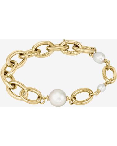 BOSS PULSERA CON ESLABONES Y PERLAS