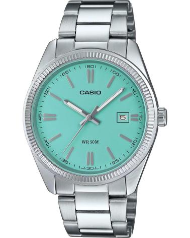 CASIO RELOJ MTP-1302PD-2A2V CON ESFERA TURQUESA GRIS
