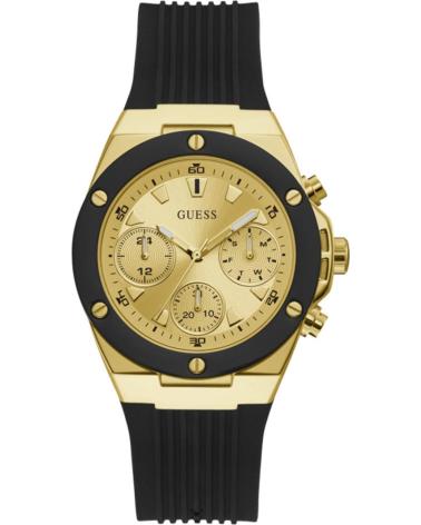 GUESS RELOJ GW0030L2 CON CORREA DE SILICONA NEGRO