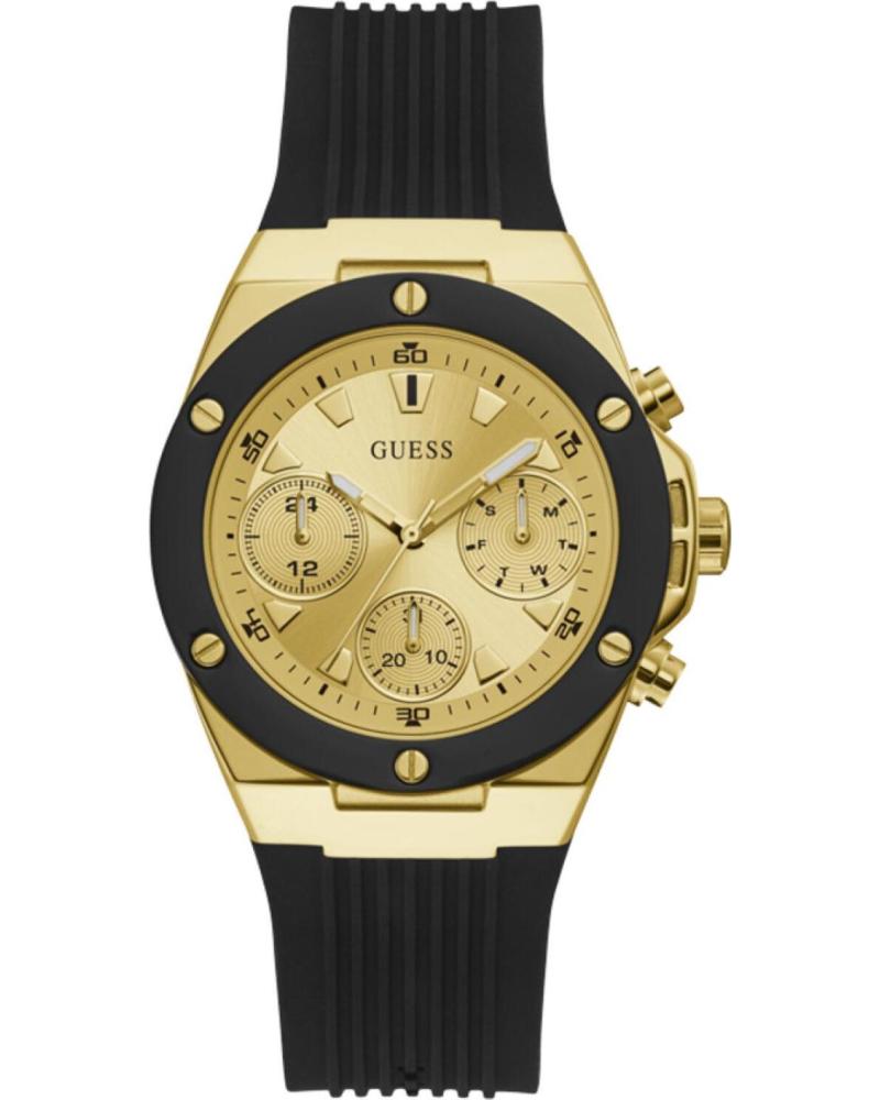 GUESS RELOJ GW0030L2 CON CORREA DE SILICONA NEGRO