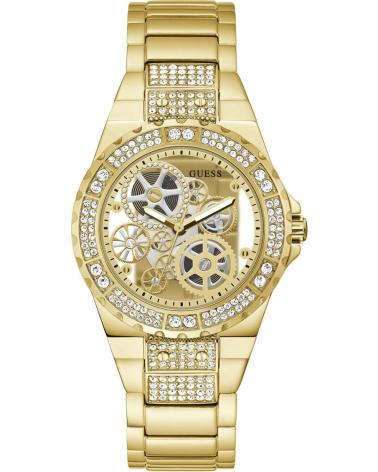 GUESS RELOJ GW0302L2 ANALÓGICO CON CRISTALES DORADO
