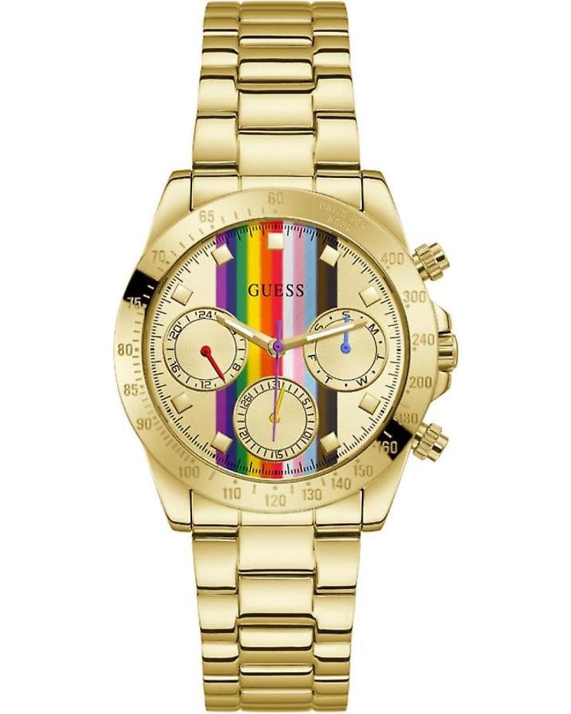 GUESS RELOJ GW0433L1 DORADO CON ESFERA MULTICOLOR