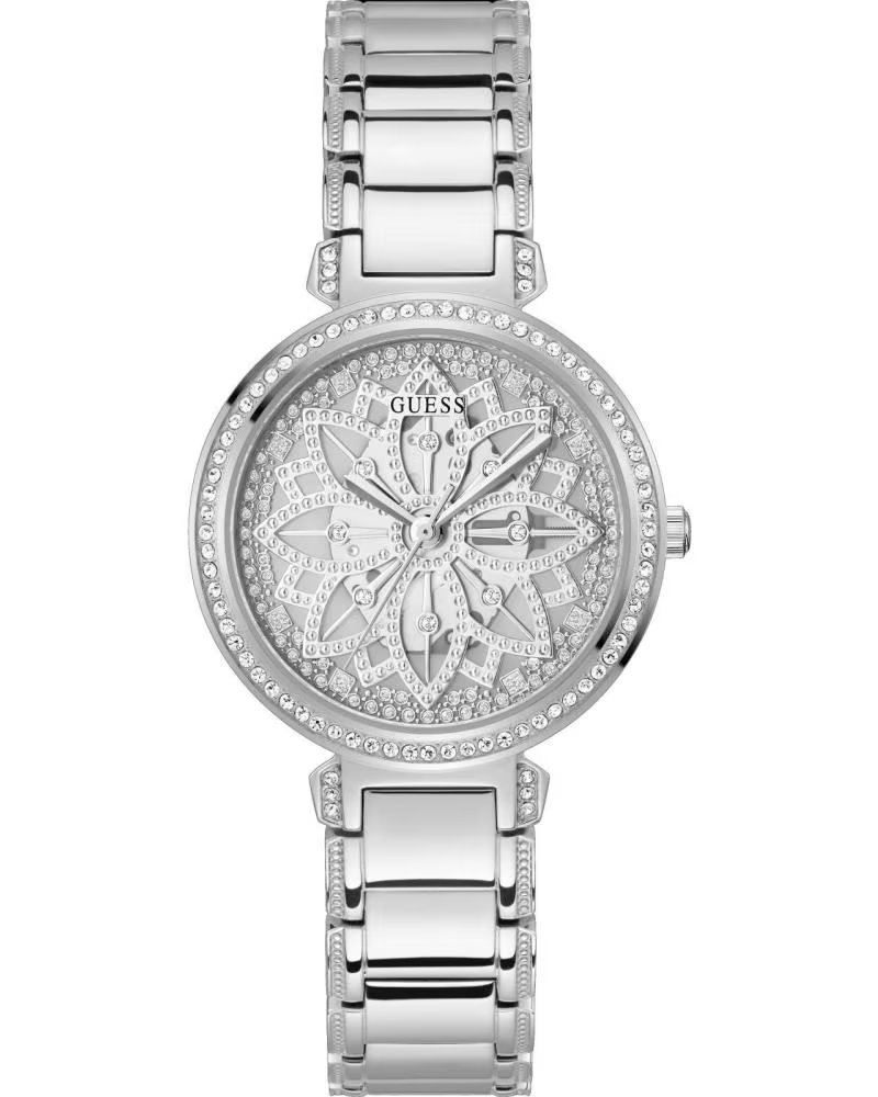 GUESS RELOJ GW0528L1 PLATEADO CON PEDRERÍA GRIS