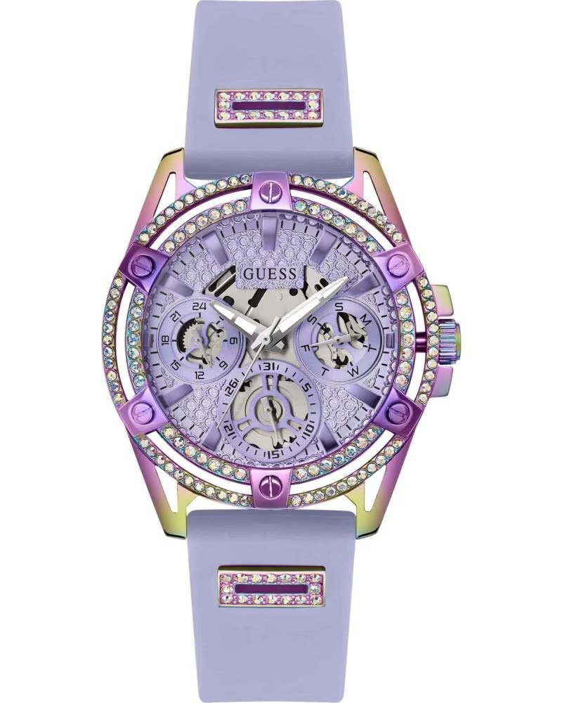 GUESS RELOJ GW0536L4 MULTIFUNCIÓN MORADO