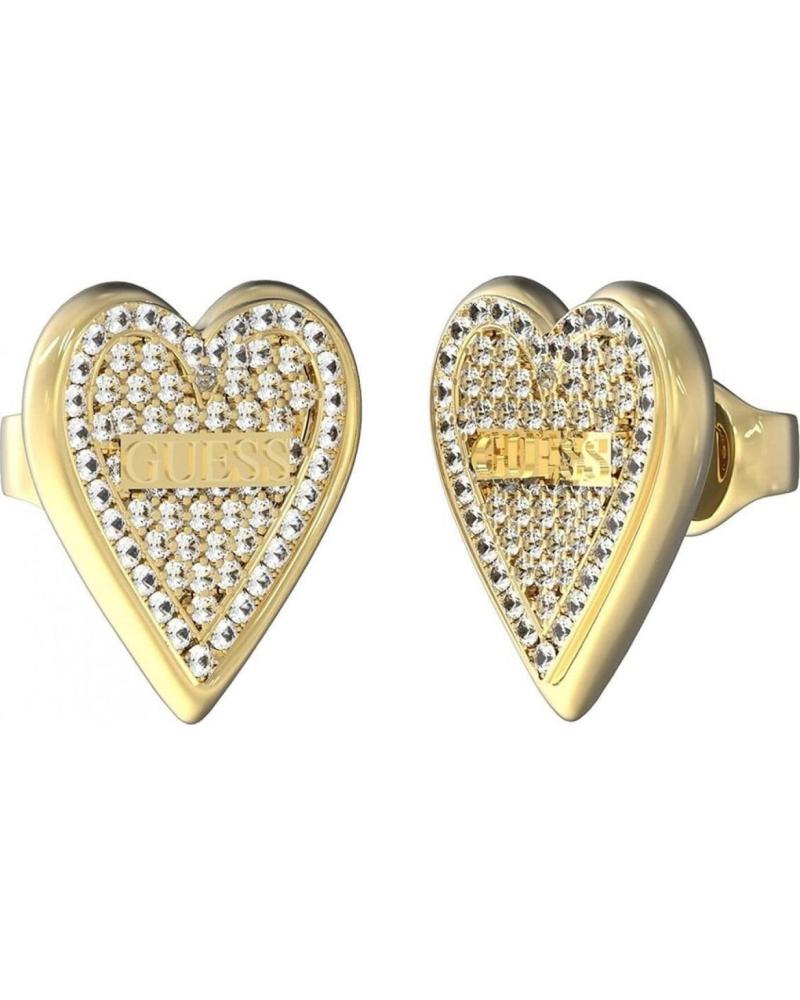 GUESS PENDIENTES JUBE03251JWYGT-U EN FORMA DE CORAZÓN CON CRISTALES