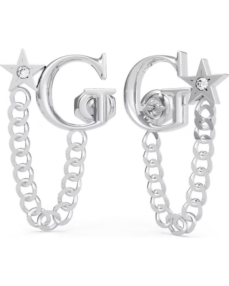 GUESS PENDIENTES UBE70156 CON DISEÑO DE G Y ESTRELLA