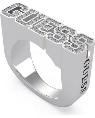 GUESS ANILLO UBR20018-52 CON LOGOTIPO Y CRISTALES