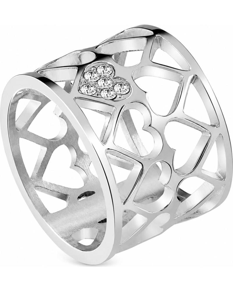 GUESS ANILLO UBR85006-52 CON DISEÑO DE CORAZONES Y CRISTALES