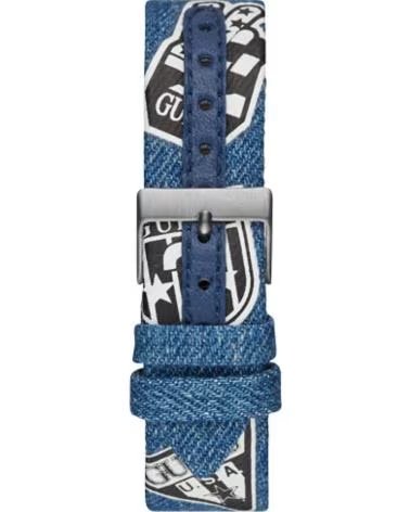 GUESS MONTRE V1004M1 AVEC BRACELET EN DENIM ET ÉCUSSONS AZUL VAQUERO