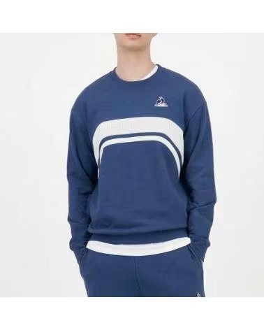 LE COQ SPORTIF FELPA LE 2520868L BLU BLUEWHT