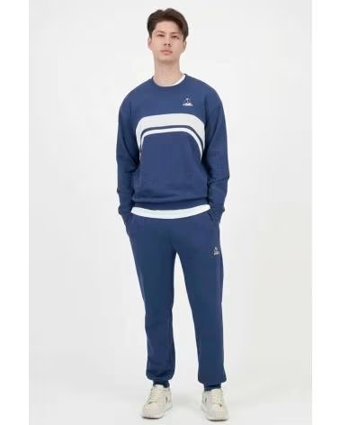 LE COQ SPORTIF FELPA LE 2520868L BLU BLUEWHT