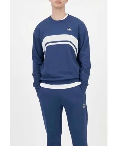 LE COQ SPORTIF FELPA LE 2520868L BLU BLUEWHT