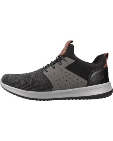 SKECHERS ZAPATILLAS HOMBRE MODELO 65474S COLOR NEGRO BKGY