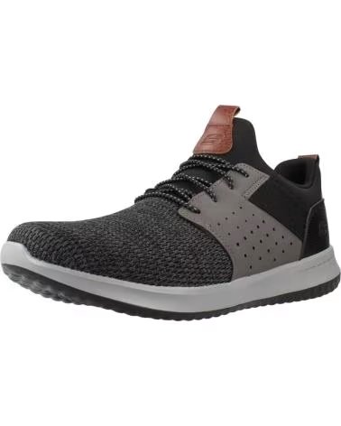 SKECHERS ZAPATILLAS HOMBRE MODELO 65474S COLOR NEGRO BKGY