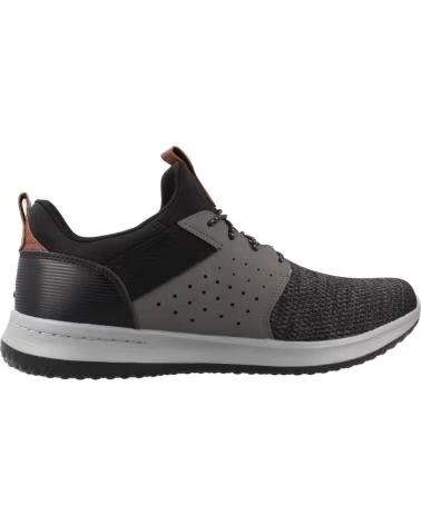 SKECHERS ZAPATILLAS HOMBRE MODELO 65474S COLOR NEGRO BKGY