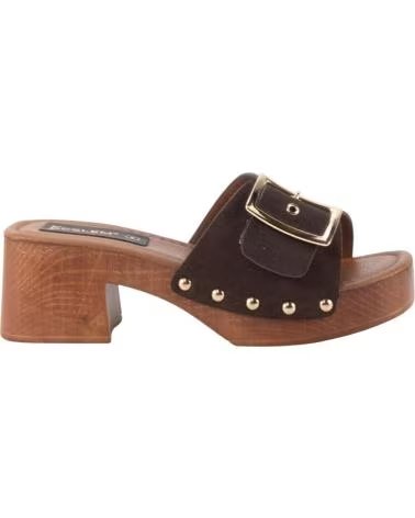 KESLEM SABOTS JM0039 MARRON À BOUCLE