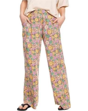 ROXY 3544-CQR LONG FLORAL PRINT PANTS FOR WOMEN MULTICOLOR