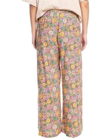 ROXY 3544-CQR LONG FLORAL PRINT PANTS FOR WOMEN MULTICOLOR