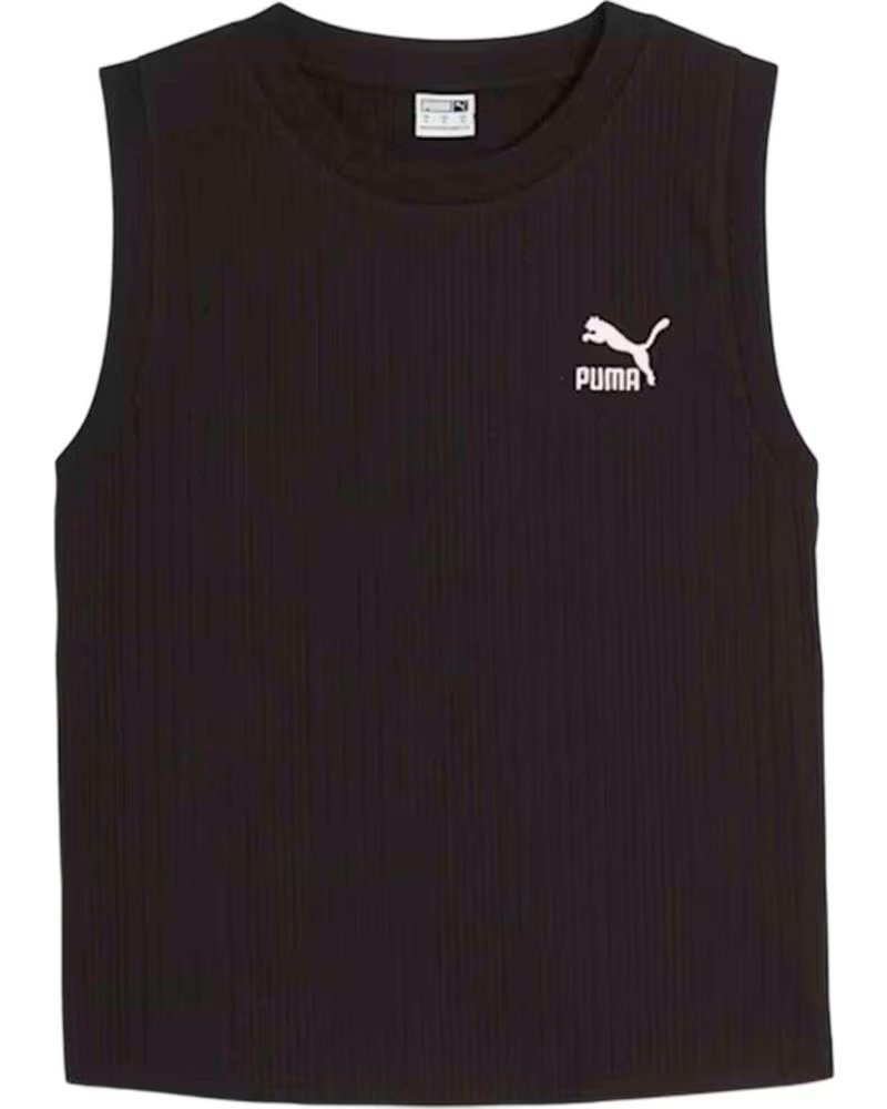 PUMA CANOTTA DONNA IN NERO MULTICOLOR