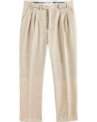 PORTUGUESE FLANNEL PANTALÓN LARGO AW24 030 BEIGE MULTICOLOR