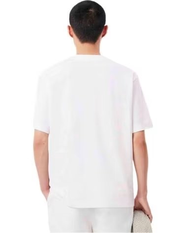 LACOSTE T-SHIRT TH275300001 À MANCHES COURTES POUR HOMME BLANCO