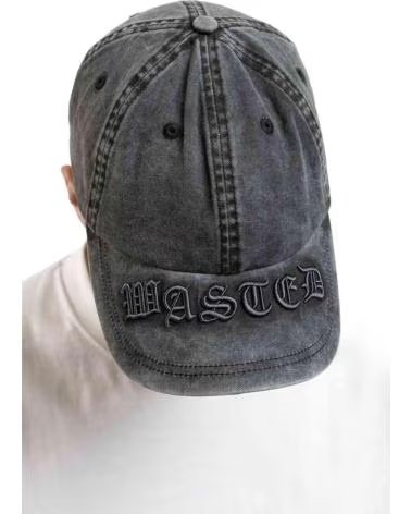 WASTED PARIS GORRA KINGDOM CURVE DESTROY CAP GRIS WASHED GREY