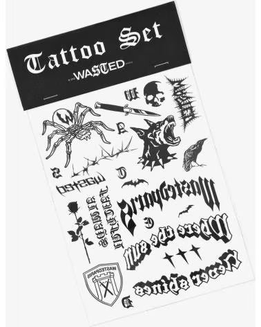 WASTED PARIS PEGATINA CITY TATTOO SET EN NEGRO PARA UNISEX