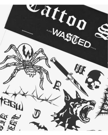WASTED PARIS PEGATINA CITY TATTOO SET EN NEGRO PARA UNISEX