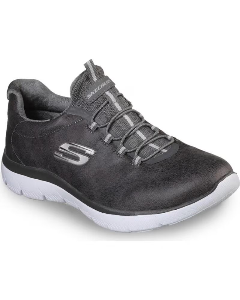 SKECHERS SNEAKERS MUJER SUMMITS GRIS