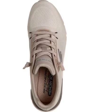 SKECHERS ZAPATILLAS DE RUNNING 233132-TPBG EN MARRON PARA UNISEX TAUPE KNIT-SYNTHETIC-BURGUNDY TRIM