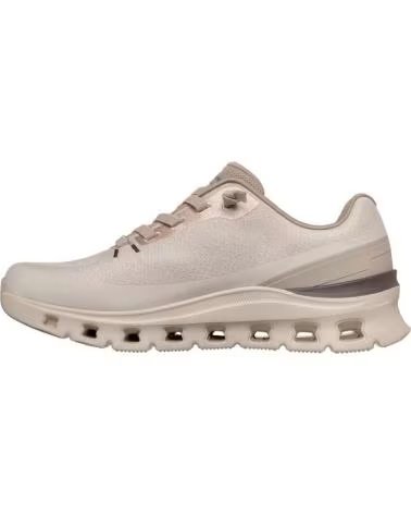 SKECHERS ZAPATILLAS DE RUNNING 233132-TPBG EN MARRON PARA UNISEX TAUPE KNIT-SYNTHETIC-BURGUNDY TRIM