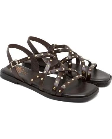 PORRONET SANDALIAS PLANAS DE MUJER 3223 008 MARRON