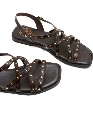PORRONET SANDALIAS PLANAS DE MUJER 3223 008 MARRON