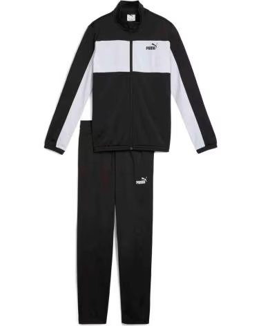 PUMA CHANDAL POLY COLORBLOCK NEGRO BLANCAS 687361-01 CONJUNTO NIN NAN