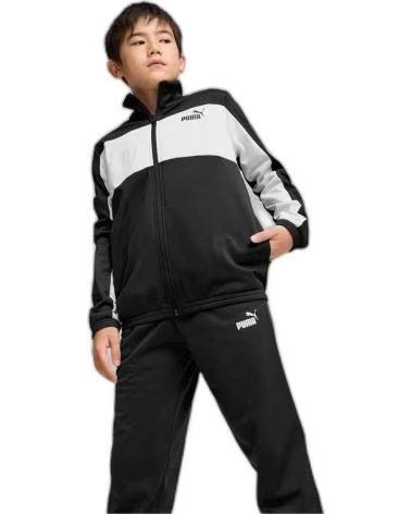 PUMA CHANDAL POLY COLORBLOCK NEGRO BLANCAS 687361-01 CONJUNTO NIN NAN