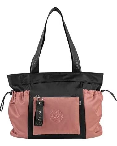 SKPAT DAMEN HANDTASCHE 328181-01 SCHWARZ UND ROSA NEGRO-ROSA