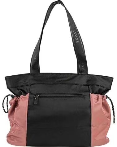 SKPAT DAMEN HANDTASCHE 328181-01 SCHWARZ UND ROSA NEGRO-ROSA