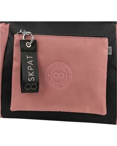 SKPAT DAMEN HANDTASCHE 328181-01 SCHWARZ UND ROSA NEGRO-ROSA