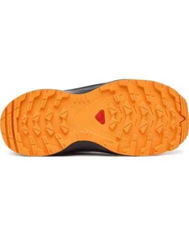SALOMON CHAUSSURES DE RANDONNÉE L47857000 UNISEXE POUR ENFANTS GRISAILLE-DARK BLUE-TURMERIC