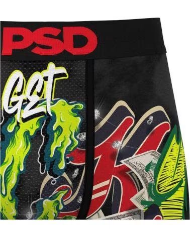 PSD UNDERWEAR BOXER UOMO GETLUCKY NERO NEGRO
