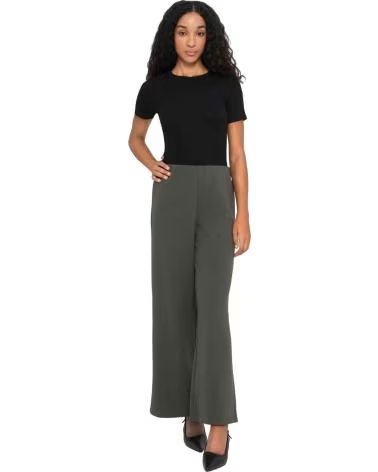 ONLY PANTALON LARGO 077-52294904349011 EN PARA MUJER VERDE