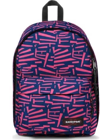 EASTPAK MOCHILA OUT OF OFFICE 27L ESTAMPADO GEOMÉTRICO AZUL Y VIOLETA BRILLANTE