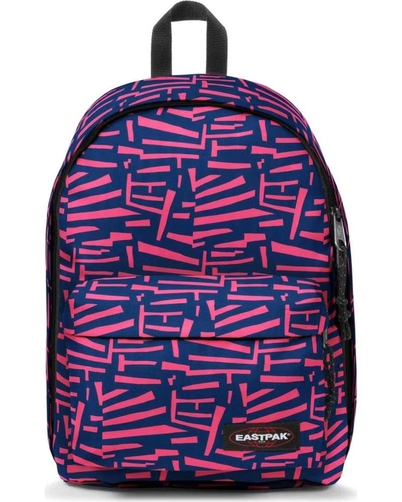 EASTPAK ZAINO OUT OF OFFICE 27L CON STAMPA GEOMETRICA BLU E VIOLA BRILLANTE