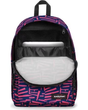 EASTPAK ZAINO OUT OF OFFICE 27L CON STAMPA GEOMETRICA BLU E VIOLA BRILLANTE