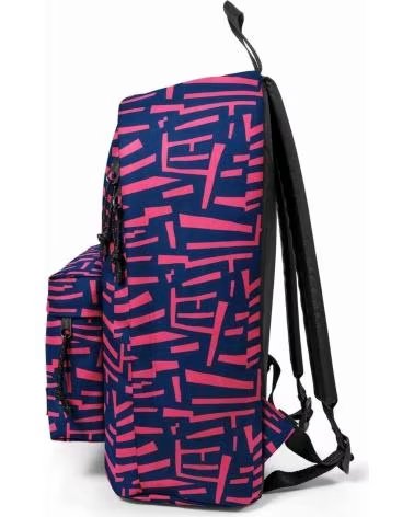 EASTPAK ZAINO OUT OF OFFICE 27L CON STAMPA GEOMETRICA BLU E VIOLA BRILLANTE