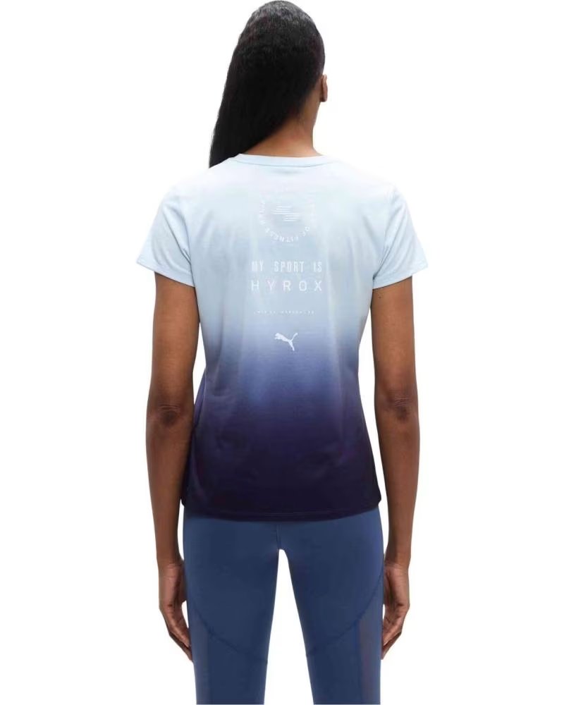 PUMA T-SHIRT À MANCHES COURTES 528508-64 DÉGRADÉ POUR FEMME LUCITE-DEEP PLUM
