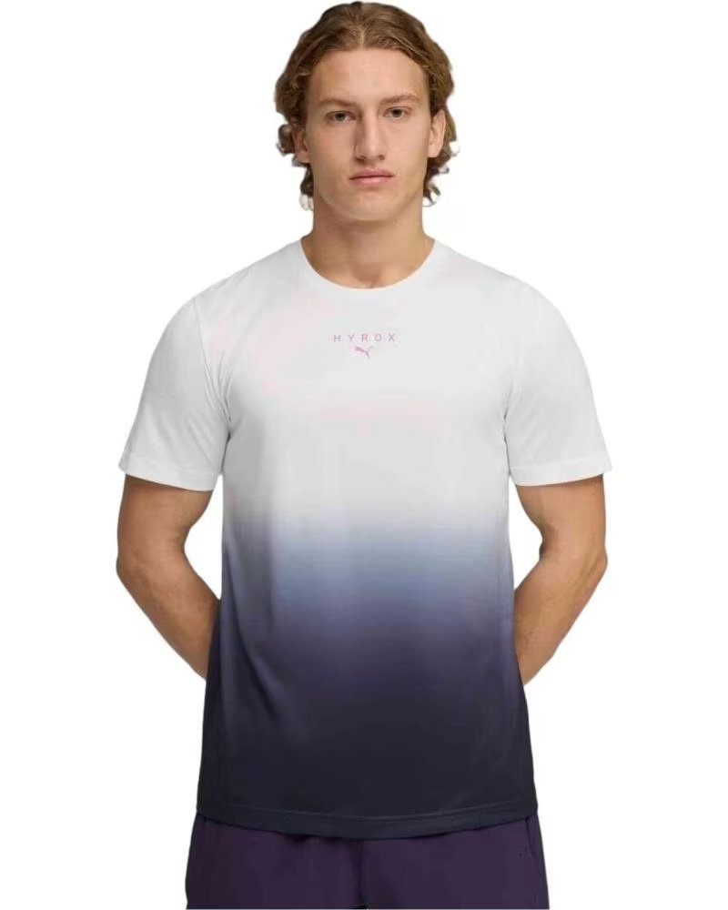 PUMA T-SHIRT HYROX À MANCHES COURTES 528519-52 DÉGRADÉ WHITE-DEEP