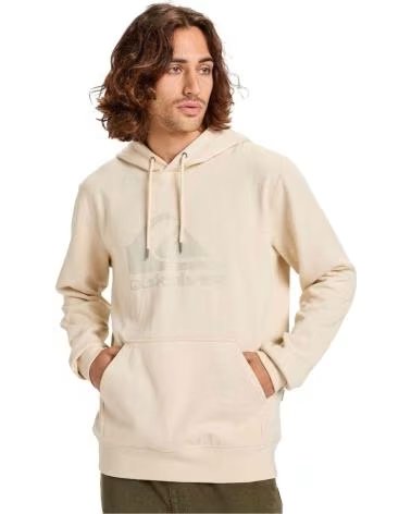 QUICKSILVER SUDADERA QUIKSILVER SUDADERA CON CAPUCHA QUIKSILVER COMP LOGO BLANCO EN BEIGE PARA UNISEX CREMA