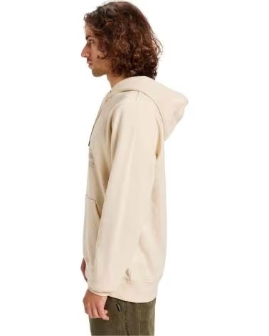 QUICKSILVER SUDADERA QUIKSILVER SUDADERA CON CAPUCHA QUIKSILVER COMP LOGO BLANCO EN BEIGE PARA UNISEX CREMA